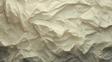 Crumpled Paper Texture A Unique and Textured Background AI Generated photo