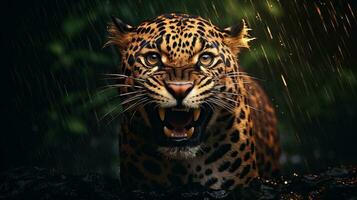 resumen jaguar textura antecedentes ai generado foto