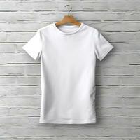 White TShirt Mockup in Chic Style AI Generated photo