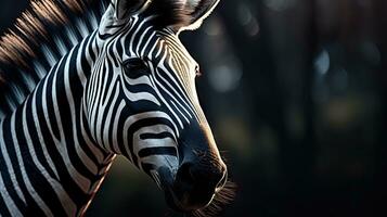 Abstract Zebra Texture Background AI Generated photo