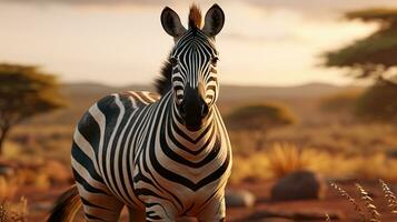 Abstract Zebra Texture Background AI Generated photo