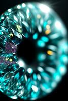 Aquamarine Close up Macro Shot Photo Texture Background