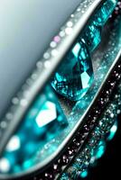 Aquamarine Close up Macro Shot Photo Texture Background