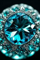 Aquamarine Close up Macro Shot Photo Texture Background