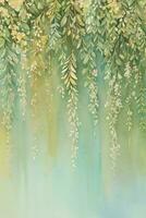 Lexury Watercolor Eucalyptus Background photo