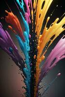 Abstract color splashes liquid background wallpaper photo