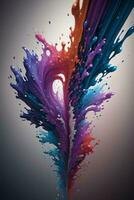 Abstract color splashes liquid background wallpaper photo