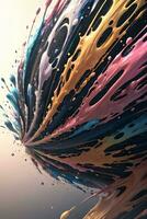 Abstract color splashes liquid background wallpaper photo