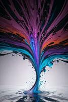 Abstract color splashes liquid background wallpaper photo