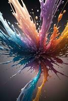 Abstract color splashes liquid background wallpaper photo