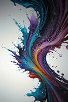 Abstract color splashes liquid background wallpaper photo