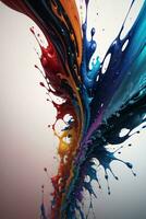 Abstract color splashes liquid background wallpaper photo