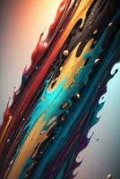 Abstract color splashes liquid background wallpaper photo