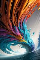 Abstract color splashes liquid background wallpaper photo