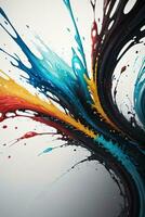 Abstract color splashes liquid background wallpaper photo