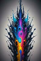 Abstract color splashes liquid background wallpaper photo