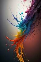 Abstract color splashes liquid background wallpaper photo