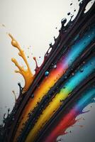 Abstract color splashes liquid background wallpaper photo