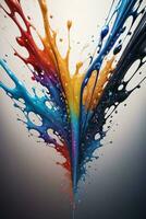 Abstract color splashes liquid background wallpaper photo