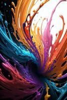 Abstract color splashes liquid background wallpaper photo