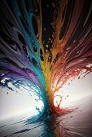 Abstract color splashes liquid background wallpaper photo