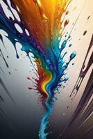 Abstract color splashes liquid background wallpaper photo