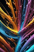 Abstract color splashes liquid background wallpaper photo