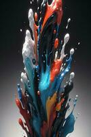 Abstract color splashes liquid background wallpaper photo