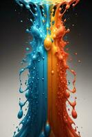 Abstract color splashes liquid background wallpaper photo