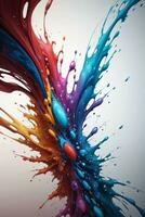 Abstract color splashes liquid background wallpaper photo