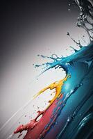 Abstract color splashes liquid background wallpaper photo