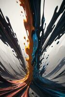 Abstract color splashes liquid background wallpaper photo