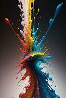 Abstract color splashes liquid background wallpaper photo