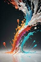 Abstract color splashes liquid background wallpaper photo