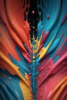 Abstract color splashes liquid background wallpaper photo