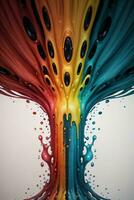 Abstract color splashes liquid background wallpaper photo