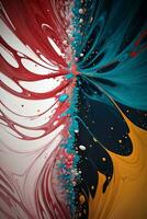 Abstract color splashes liquid background wallpaper photo