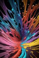 Abstract color splashes liquid background wallpaper photo