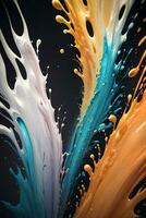 Abstract color splashes liquid background wallpaper photo