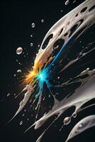 Abstract color splashes liquid background wallpaper photo