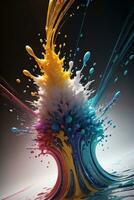 Abstract color splashes liquid background wallpaper photo