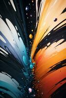 Abstract color splashes liquid background wallpaper photo