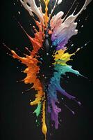 Abstract color splashes liquid background wallpaper photo