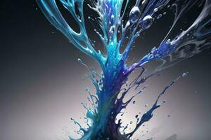 Abstract color splashes liquid background wallpaper photo
