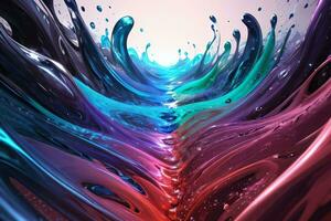 Abstract color splashes liquid background wallpaper photo