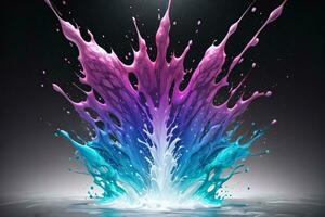 Abstract color splashes liquid background wallpaper photo