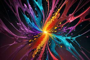 Abstract color splashes liquid background wallpaper photo