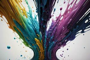 Abstract color splashes liquid background wallpaper photo