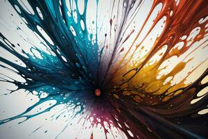 Abstract color splashes liquid background wallpaper photo