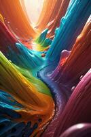 Abstract color splashes liquid background wallpaper photo